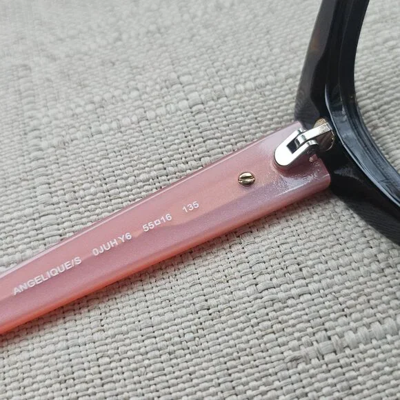 Kate Spade Women Eyeglasses Angelique Dark Havana/Pink Cat Eye Frame only - Picture 13 of 16